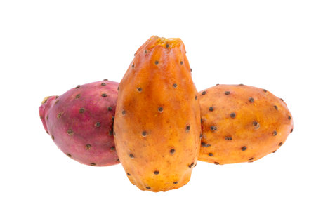 prickly pear isolated on white backgroundの写真素材