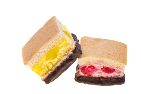 cake isolated on white backgroundの写真素材