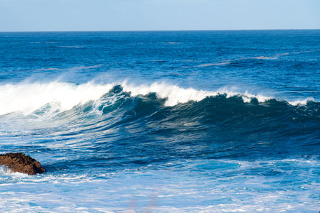 waves of the Atlantic Ocean near the island of Tenerife