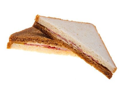 sandwich isolated on white backgroundの写真素材