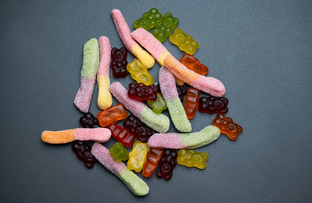 gummy candies close up