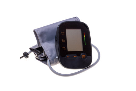 tonometer automatic isolated on white backgroundの写真素材