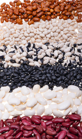 bean mix isolated on white background