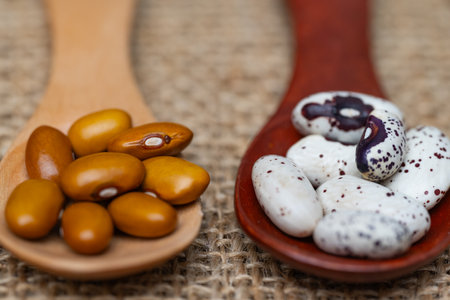 background of legumes close up
