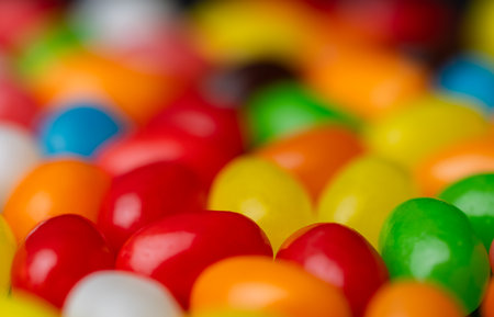 jelly fruit candies beans close up