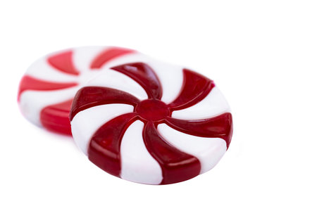 christmas candies isolated on white background