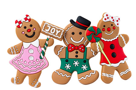 gingerbread christmas isolated on white background