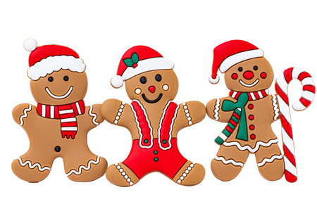 gingerbread christmas man isolated on white background