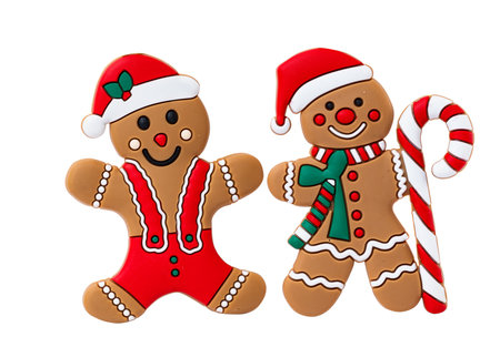 gingerbread christmas isolated on white background