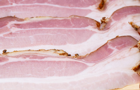 close-up background of sliced â€‹â€‹ham