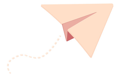 Beautiful isometric paper plane vector illustrationのイラスト素材