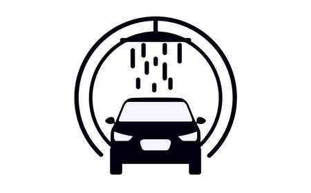 Carwash icon element illustration. Simple Carwash concept.のイラスト素材