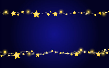 Christmas decorations. Christmas stars and balls design elements.のイラスト素材