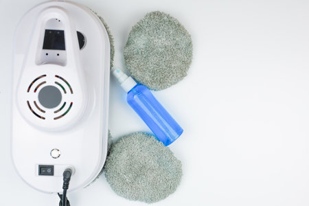 This highquality facial steamer comes equipped with various attachments specifically designed for home spa treatmentsの写真素材