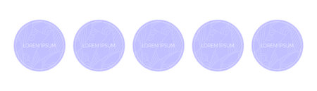 Pastel round labels, templates, stickers, tags. Labels with oriental ornament. Vector setのイラスト素材