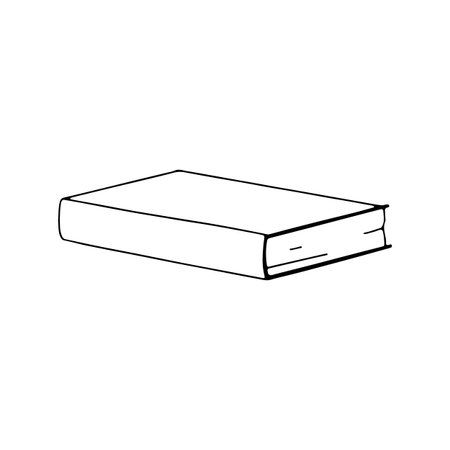 Book linear illustration. Vectorのイラスト素材