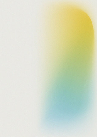 Gradient in y2k style. Minimalist gradient background with blue and yellow with retro style noise...
