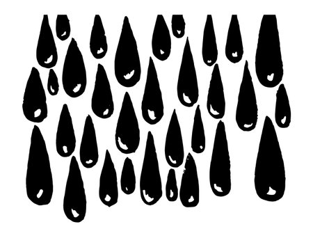 Modern paintings brush drops. Vector texture of drops.のイラスト素材