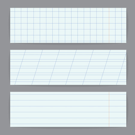 Set of white labels with shadow. Design in the form of a lineのイラスト素材