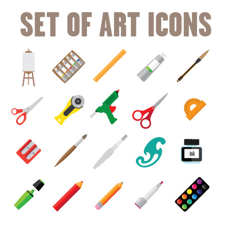 Creative Tools iconsのイラスト素材