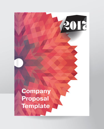 The annual report templateのイラスト素材