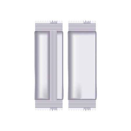 template package plastic on a white backgroundのイラスト素材