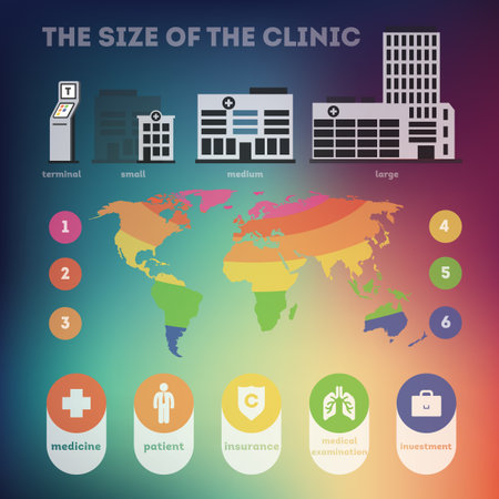 Vector design elements for infographics about medicineのイラスト素材