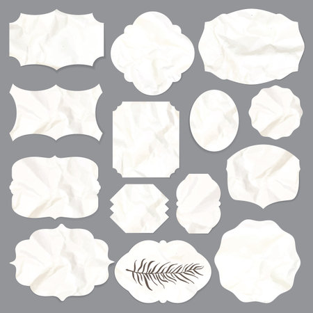 Set of retro labelsのイラスト素材