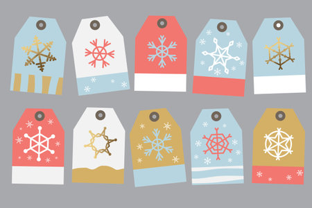 Collection tag on the giftのイラスト素材