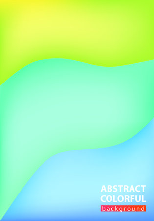 Abstract colorful wave background, illustration vectorのイラスト素材