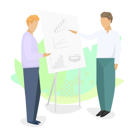 Meeting sales schedule, vector illustrationのイラスト素材