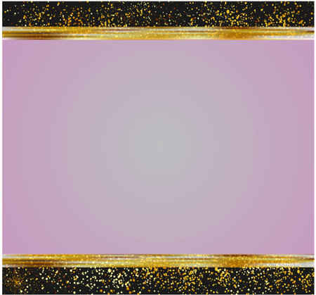 Abstract gold glitter cardのイラスト素材