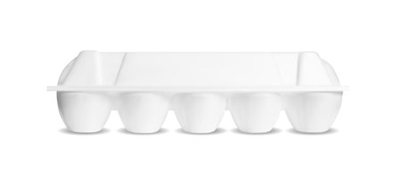 White empty plastic container for eggs.のイラスト素材