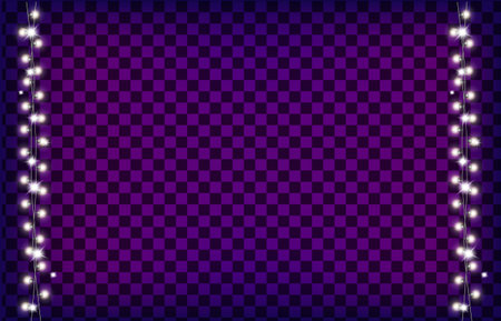 Christmas garland on transparent background.のイラスト素材