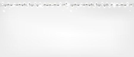 Christmas shiny garland.のイラスト素材