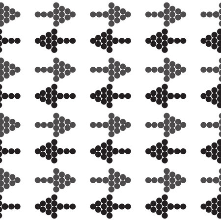ornament seamless arrows in different directions black and greyvector illustrationのイラスト素材