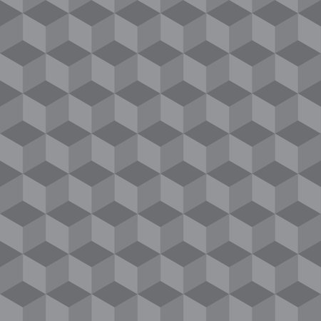 abstract seamless geometric pattern 3 D illusion - vector illustrationのイラスト素材