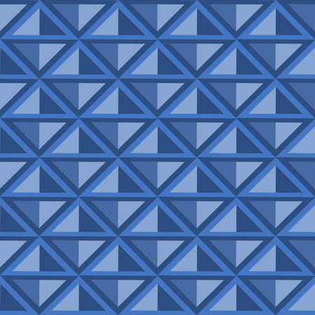 geometric abstract blue seamless pattern --vector illustrationのイラスト素材