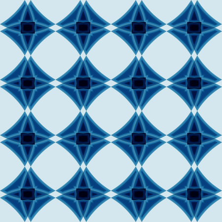 geometric abstract blue seamless pattern -vector illustrationのイラスト素材