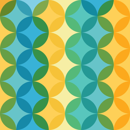 geometric abstract blue seamless ornament - vector illustrationのイラスト素材