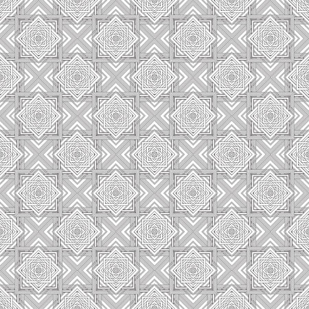 seamless monochrome pattern, squares of black-and-white-vector illustrationのイラスト素材