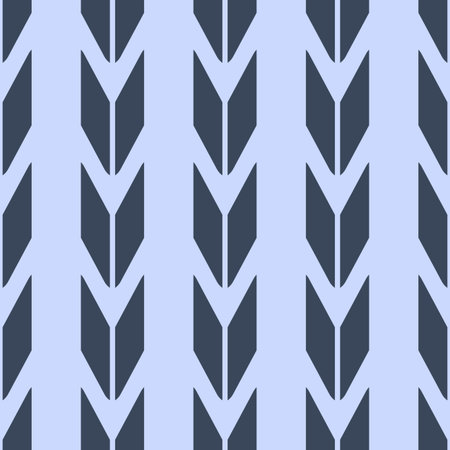 seamless geometric ornament pattern on blue background - vector illustration