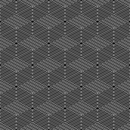 abstract geometric monochrome seamless pattern - vector illustrationのイラスト素材