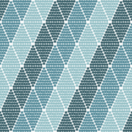 Seamless pattern with tribal rhombuses, are arranged symmetrically in the vertical direction. Vector illustrationのイラスト素材