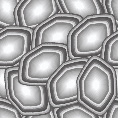 abstract seamless pattern of spots are arranged randomly, white and black palette. Vector illustrationのイラスト素材