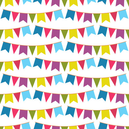 flags seamless pattern. Bright colorful baby boxes. vector illustration. EPS 8のイラスト素材