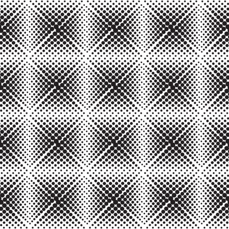 Halftone  background seamless pattern -vector abstract dotted seamless pattern background squaresのイラスト素材