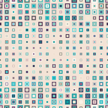 seamless pattern with squares . Colorful squares in different sizes.のイラスト素材