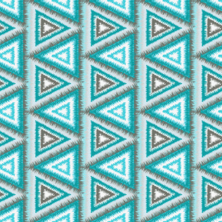 tribal seamless pattern of triangles