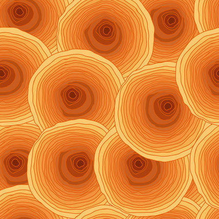 abstract seamless pattern - vector illustration. The bright circles are drawn manually.のイラスト素材